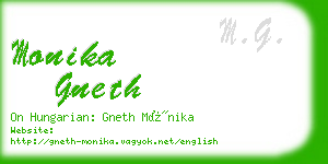 monika gneth business card